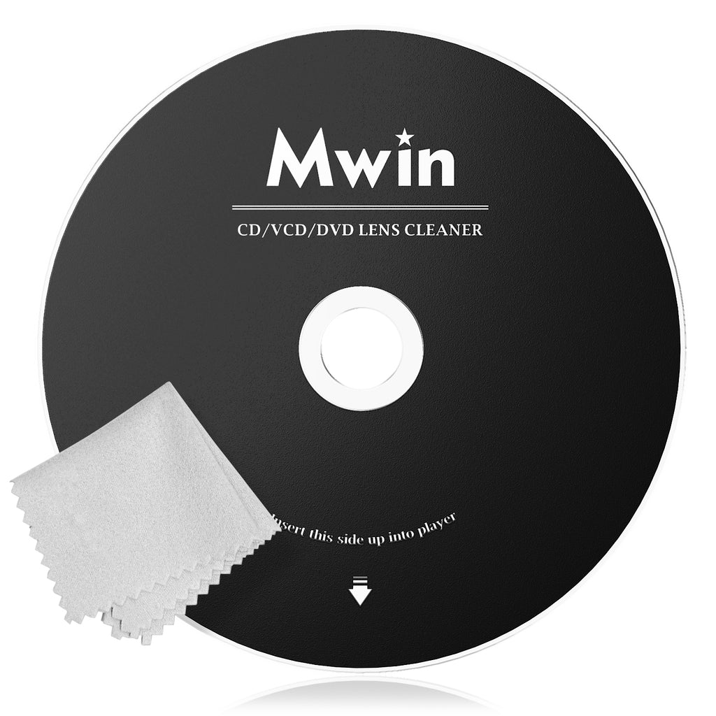 Mwin CD Laser Lens Cleaner Disc – Safe & Effective for CD DVD Players, Car & Home Player Lens Cleaning Set