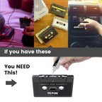 Mwin Audio Cassette Head Cleaner Tape, Wet Maintenance Kit for Cassette Tape Player/Boombox/Deck/Recorder
