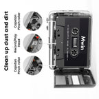 Mwin Audio Cassette Head Cleaner Tape, Wet Maintenance Kit for Cassette Tape Player/Boombox/Deck/Recorder