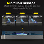 Mwin CD Cleaner Disc for CD Player,Safe and Effective Laser Lens Cleaning Disc,CD/VCD/DVD Player Lens Cleaner Set for Car and Home
