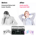 Mwin Audio Cassette Head Cleaner Tape, Wet Maintenance Kit for Cassette Tape Player/Boombox/Deck/Recorder