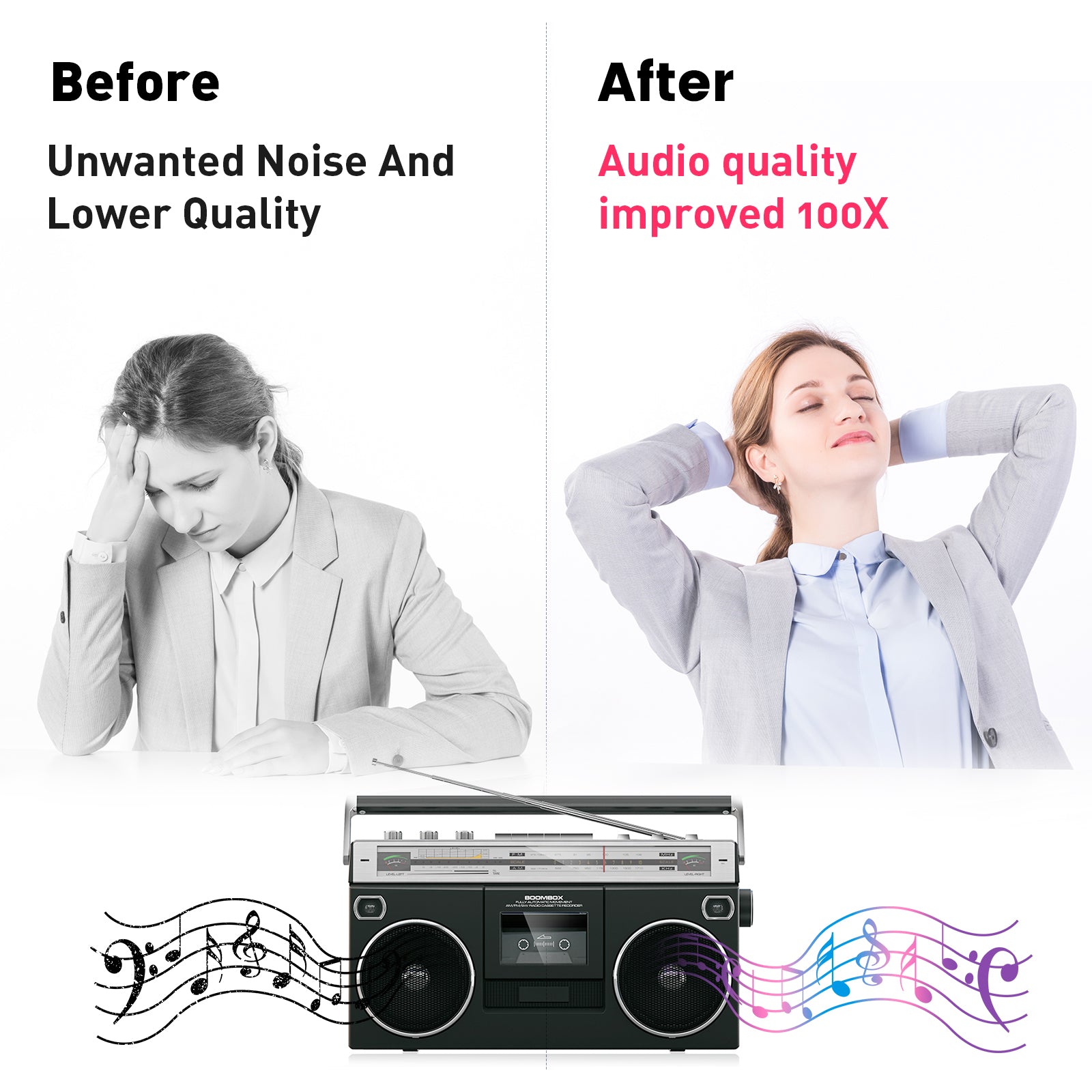 Mwin Audio Cassette Head Cleaner Tape with/ 2 Cleaning Fluids Care Wet Maintenance Kit, Cleaner for Cassette Tape Player/Boombox/Deck/Recorder