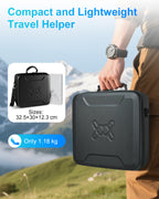 Mwin Starlink Mini Case - Lightweight Travel Carrying Star Link Mini Case,Splash-Resistant & Shockproof EVA Protective Cover with Shoulder Strap,Portable Hard Bag for Outdoor Travel & Camping,Black
