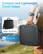 Mwin Starlink Mini Case - Lightweight Travel Carrying Star Link Mini Case,Splash-Resistant & Shockproof EVA Protective Cover with Shoulder Strap,Portable Hard Bag for Outdoor Travel & Camping,Black