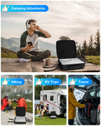 Mwin Starlink Mini Case - Lightweight Travel Carrying Star Link Mini Case,Splash-Resistant & Shockproof EVA Protective Cover with Shoulder Strap,Portable Hard Bag for Outdoor Travel & Camping,Black