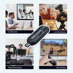Mwin External Camera Capture Card, 4K30 Cam Link for Streaming Recording via DSLR Actioncam, Low-Latency for OBS Zoom Gaming on Windows