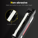 Mwin VHS Head Cleaner for VHS/VCR Players,Dry Technology- No Fluid Reusable Video Head Cleaner Tape