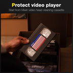 Mwin VHS Head Cleaner for VHS/VCR Players,Dry Technology- No Fluid Reusable Video Head Cleaner Tape