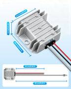Mwin Adapter 12V Starlink Mini - Power Converter, 12V/24V DC Cable to 30V 3.5A, Waterproof Kit with Male Connector for Trucks and RVs